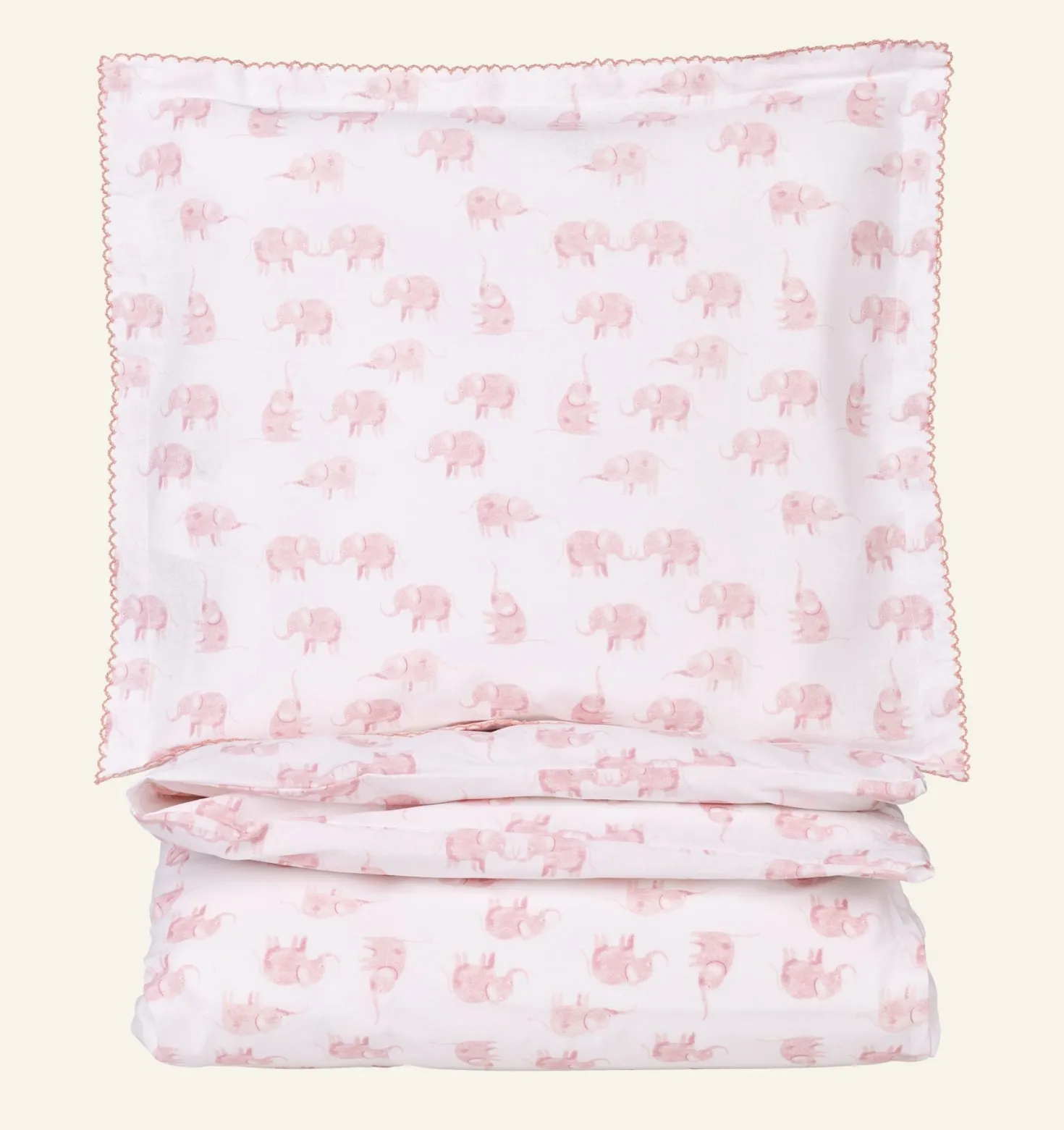 Påslakanset rosa - 100x130 cm