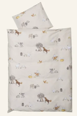 Påslakanset baby beige - 100x130 cm