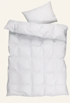 Påslakanset i bäckebölja dimblå - 230x220 cm