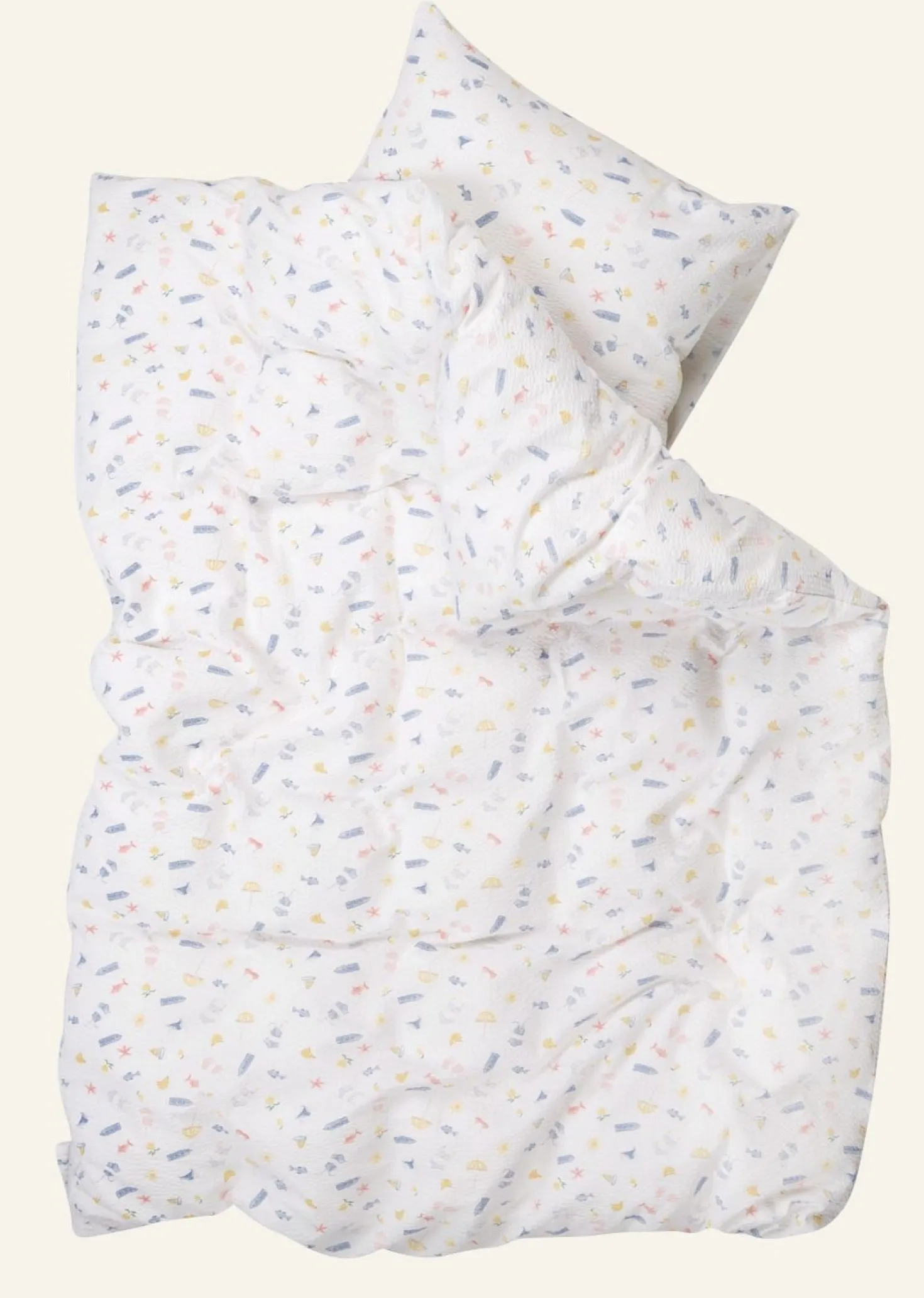 Påslakanset i bäckebölja multi - 150x210 cm