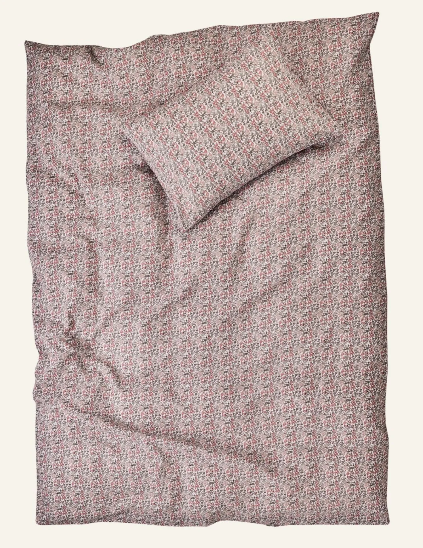 Påslakanset i bäckebölja multi/rosa - 230x220 cm