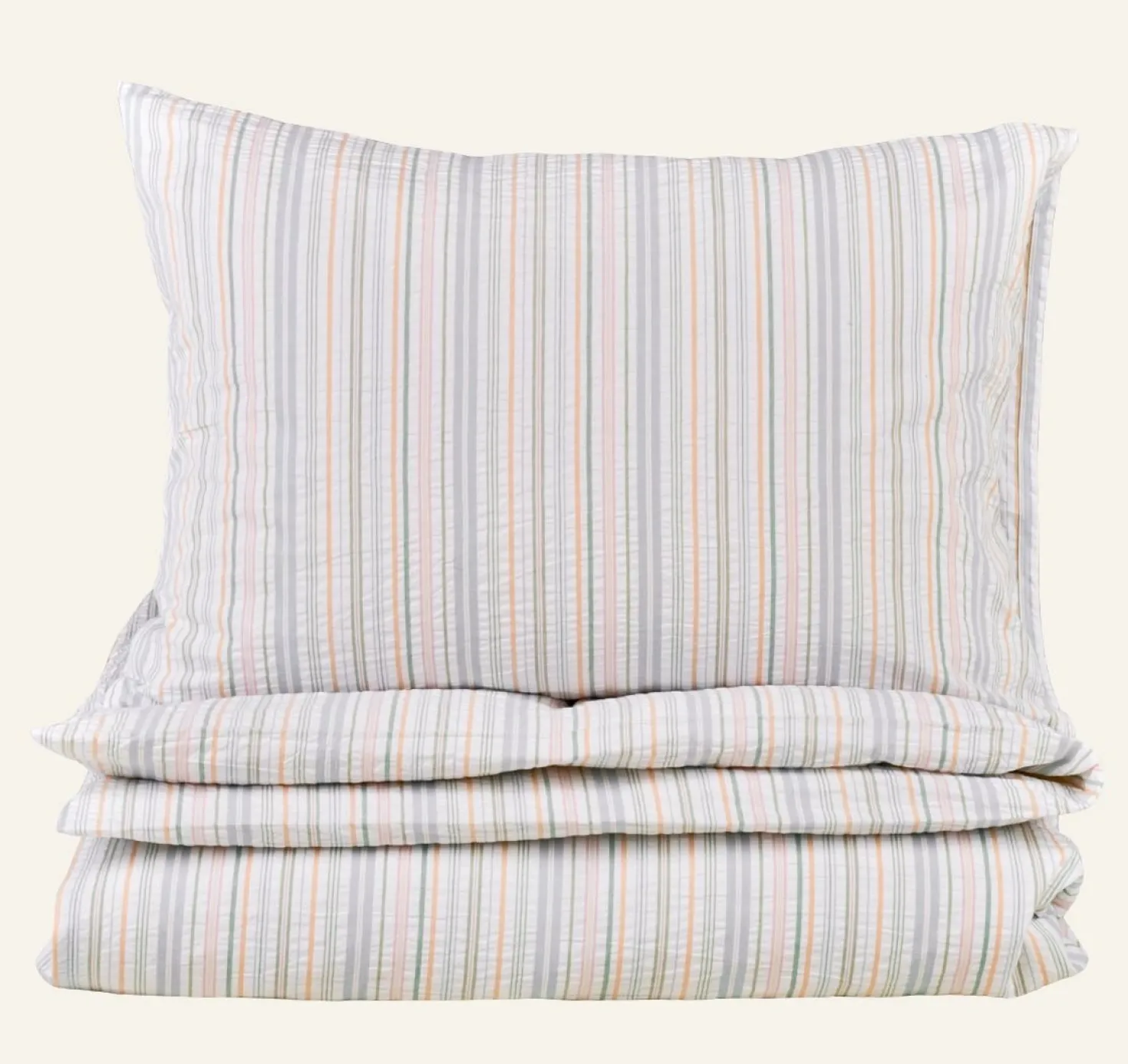 Påslakanset i bäckebölja multi - 230x220+50x60 cm