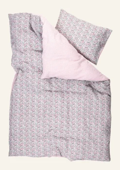 Påslakanset i bäckebölja multi/rosa - 150x210 cm