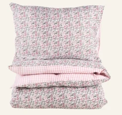 Påslakanset i bäckebölja multi/rosa - 150x210 cm