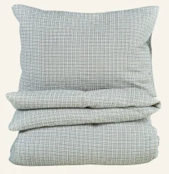 Påslakanset i bäckebölja olivgrön - 230x220 cm