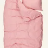 Påslakanset i bäckebölja puderrosa - 150x210 cm