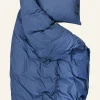 Påslakanset i bomull denimblå - 150x210 cm/50x60 cm
