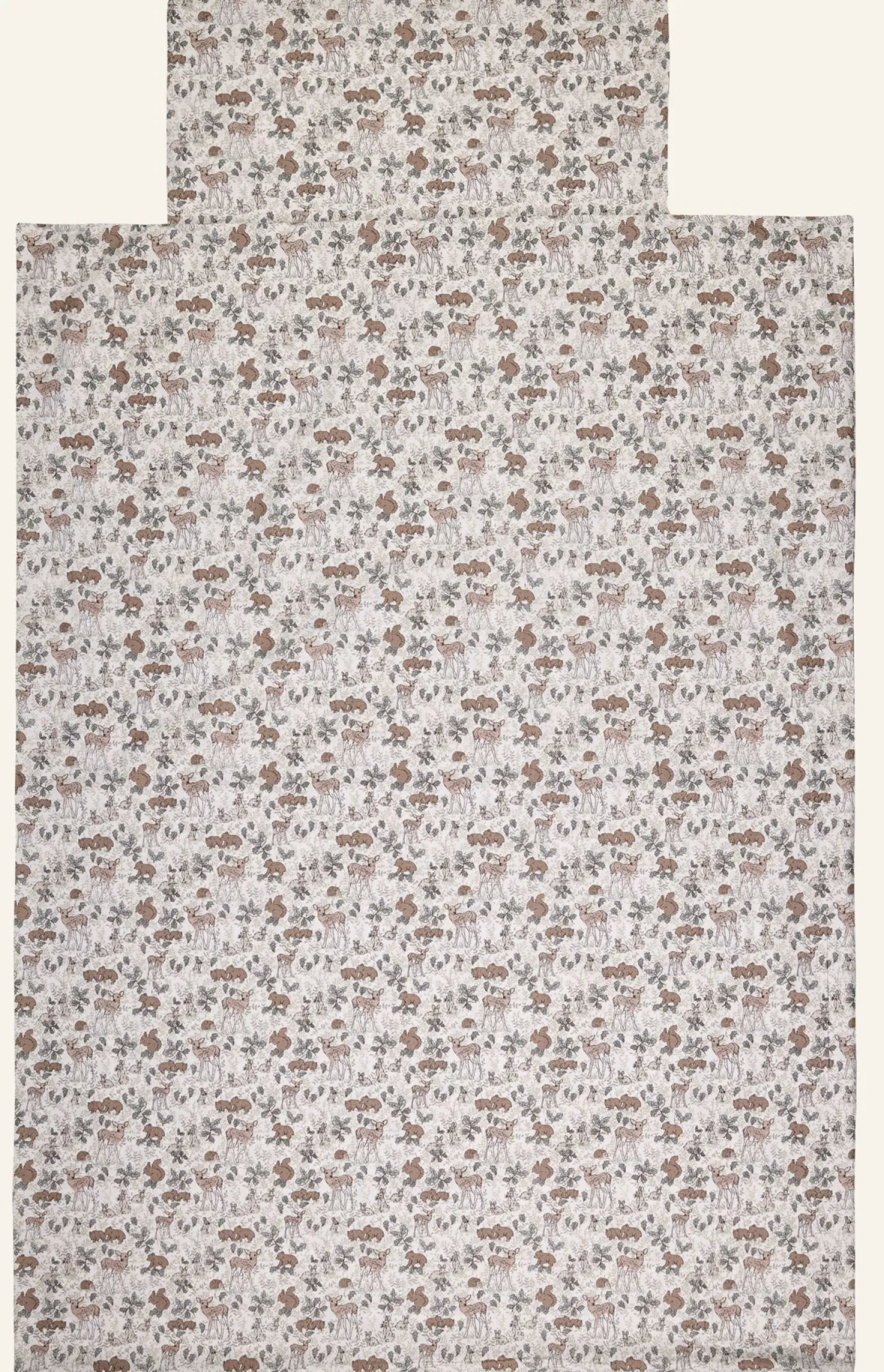 Påslakanset i bomull ljusgrön - 100x130 cm