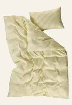 Påslakanset i bomull ljusgul - 230x220 cm/50x60 cm
