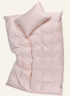 Påslakanset i bomull rosa - 150x210 cm/50x60 cm