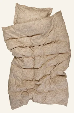 Påslakanset i egyptisk bomull satin sand - 150x210 cm