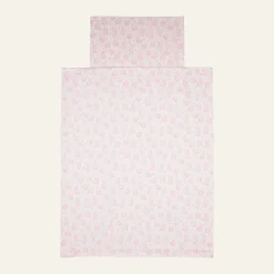 Påslakanset i flanell rosa - 100x130 cm