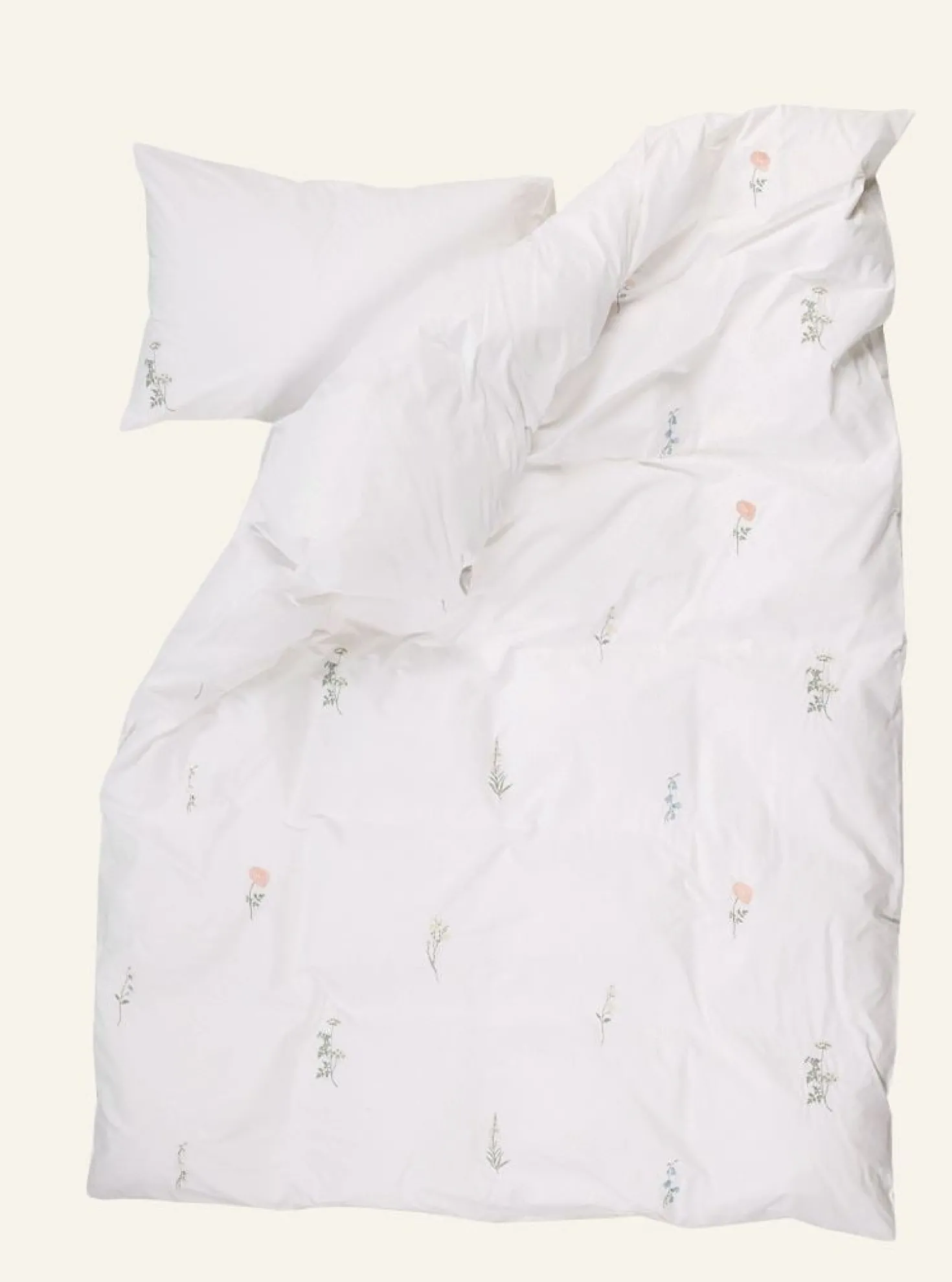 Påslakanset i percale multi - 150x210 cm