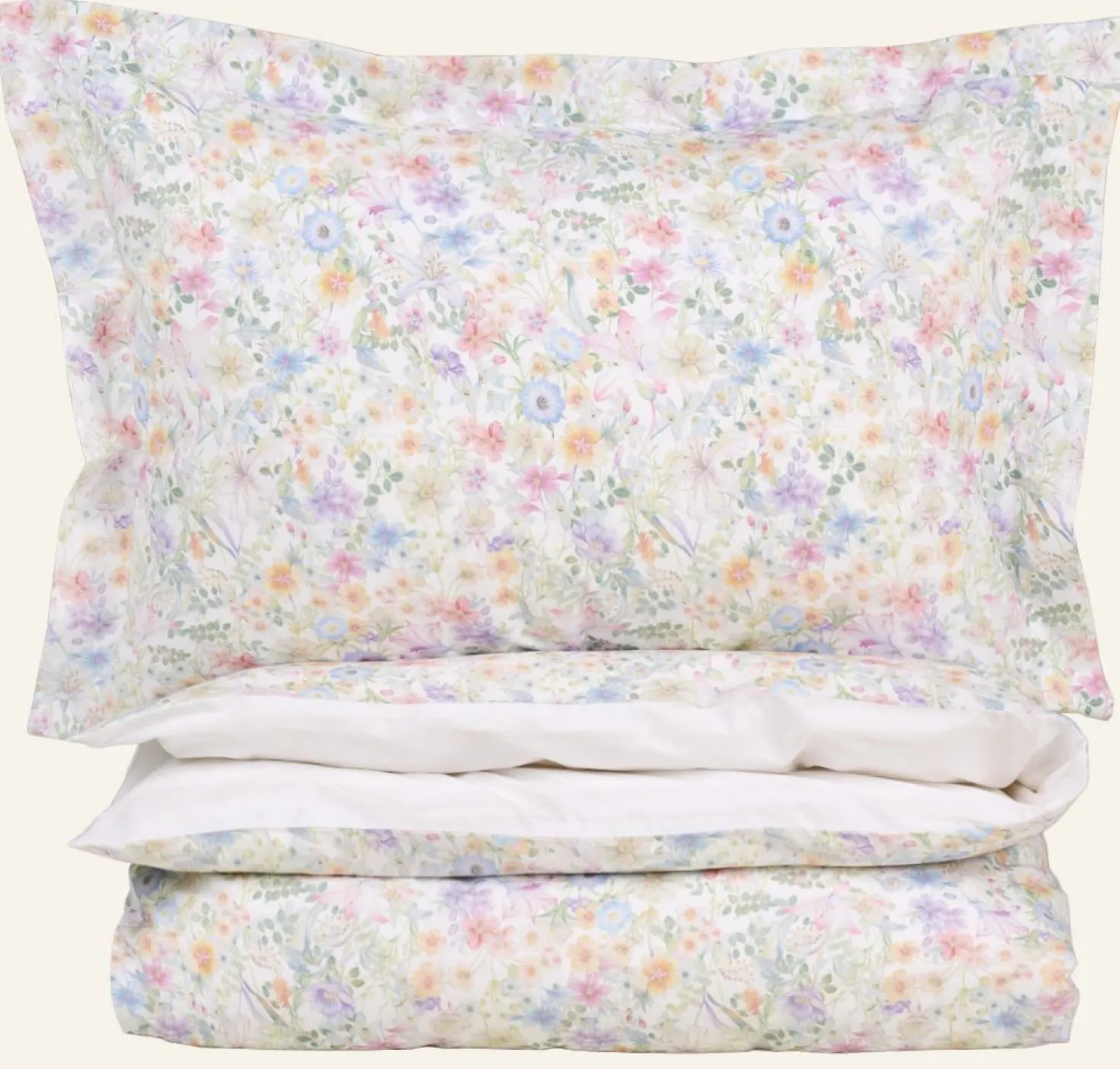 Påslakanset i percale multi - 150x210 cm