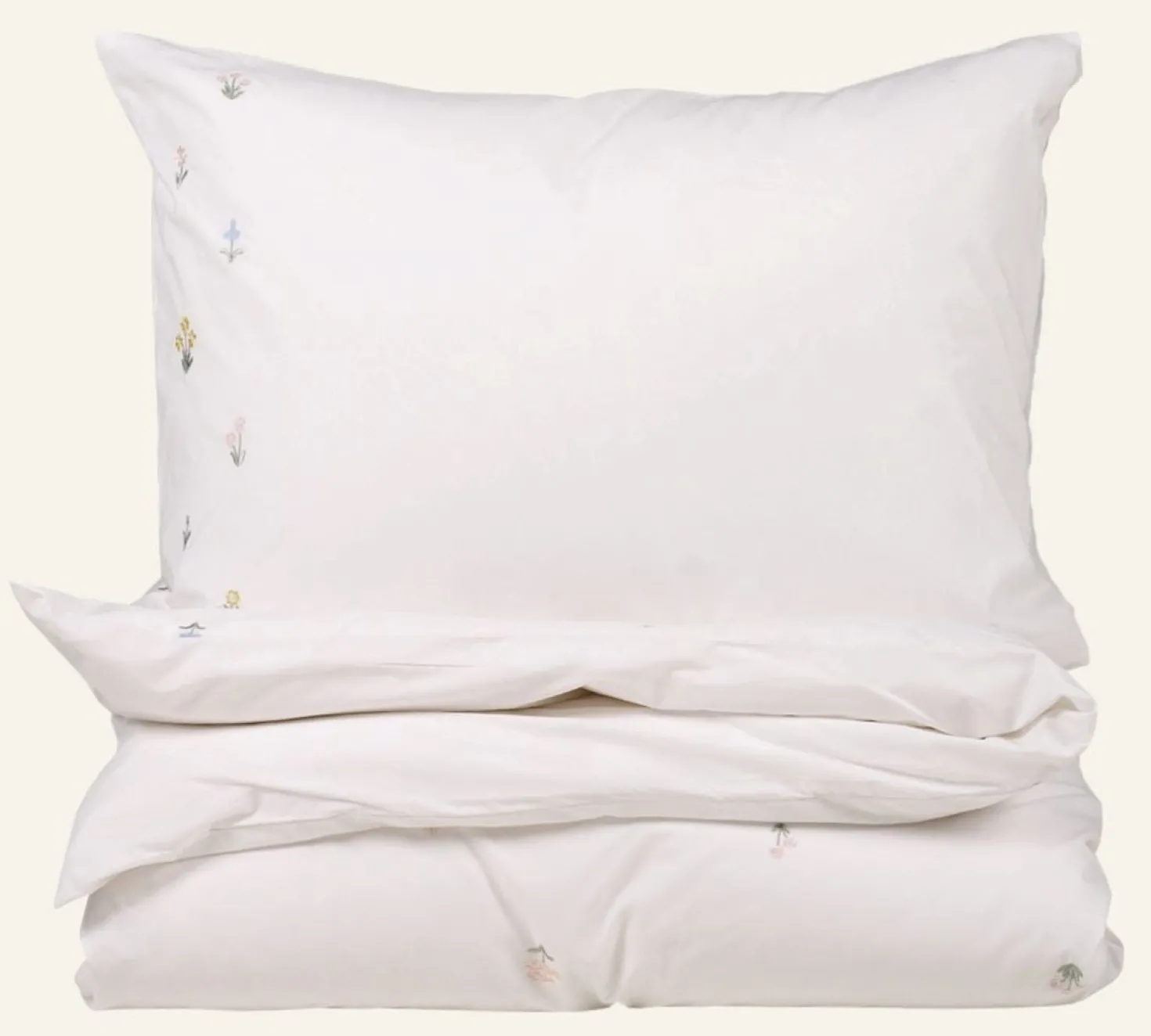 Påslakanset i percale multi - 150x210 cm