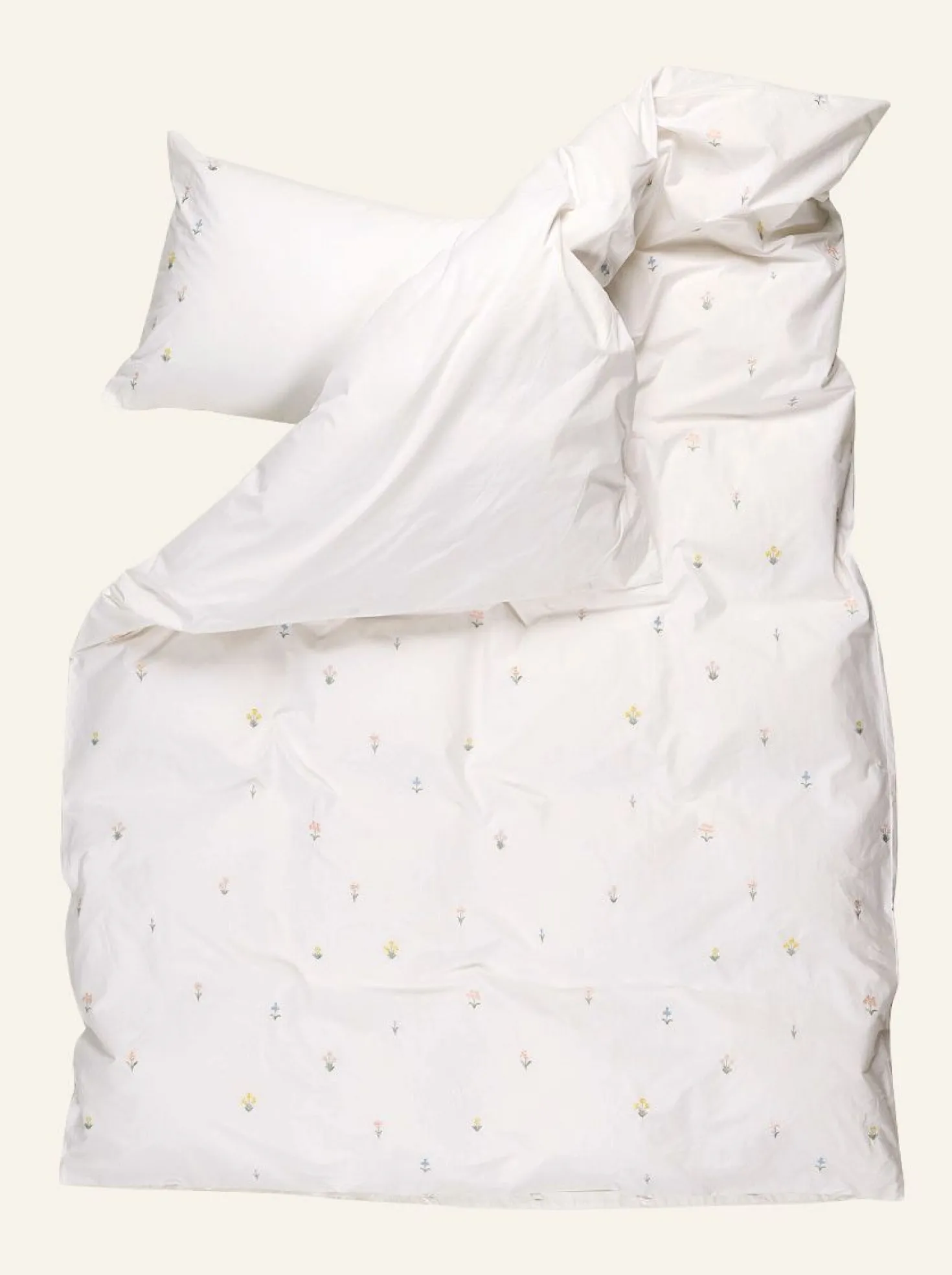 Påslakanset i percale multi - 150x210 cm
