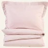 Påslakanset i percale puderrosa - 150x210 cm