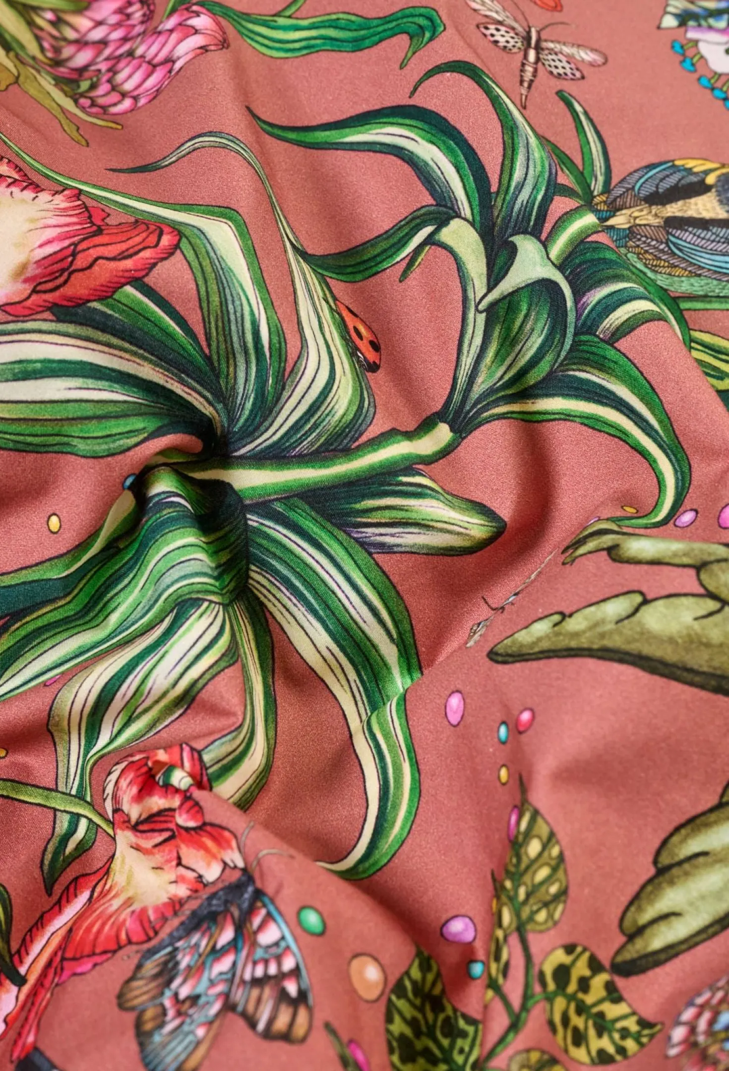 Påslakanset i percale rosa - 150x210 cm