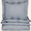 Påslakanset i satin dimblå - 150x210 cm