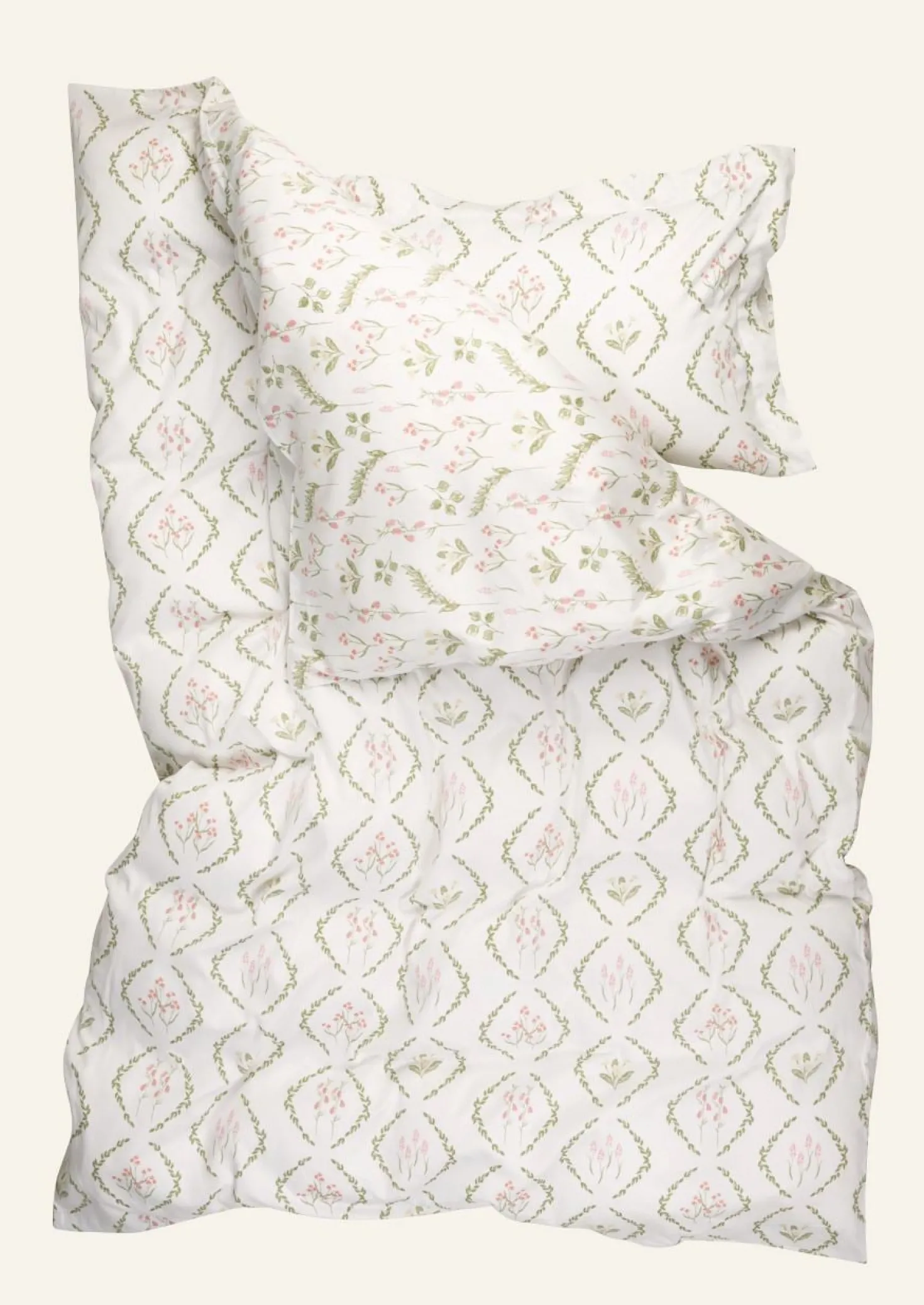 Påslakanset i satin multi - 230x220 cm