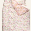 Påslakanset i satin multi/rosa - 150x210 cm