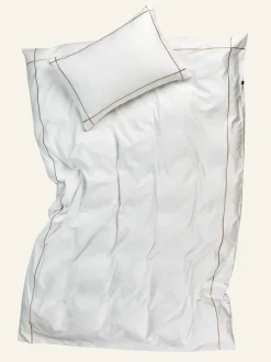 Påslakanset i satin sand - 150x210 cm