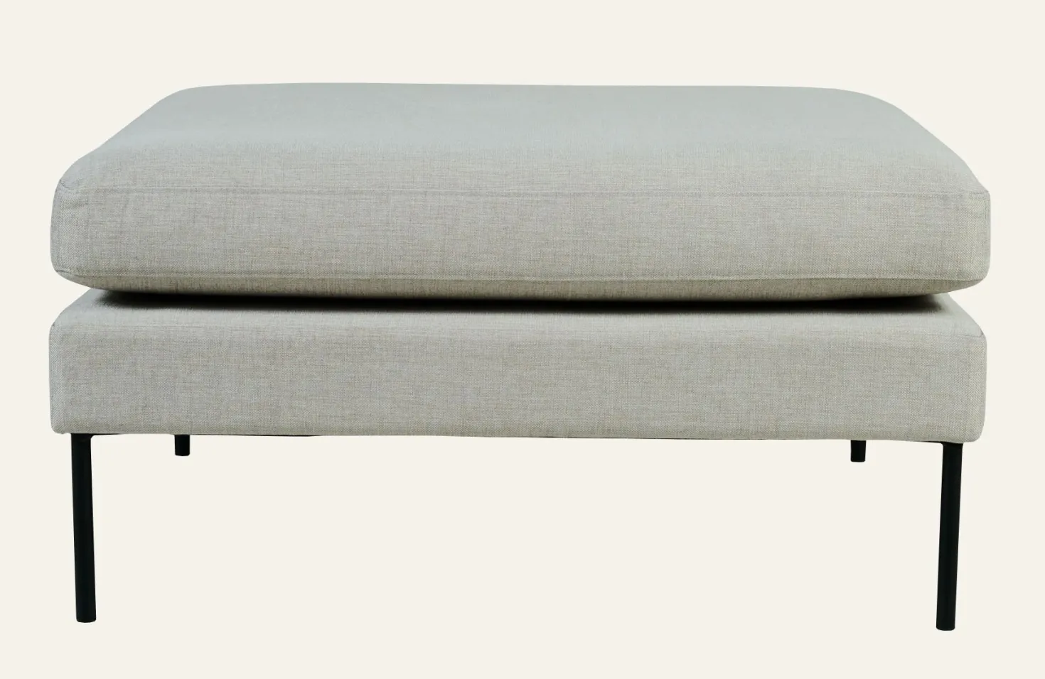 Puff beige - 90x90x47 cm