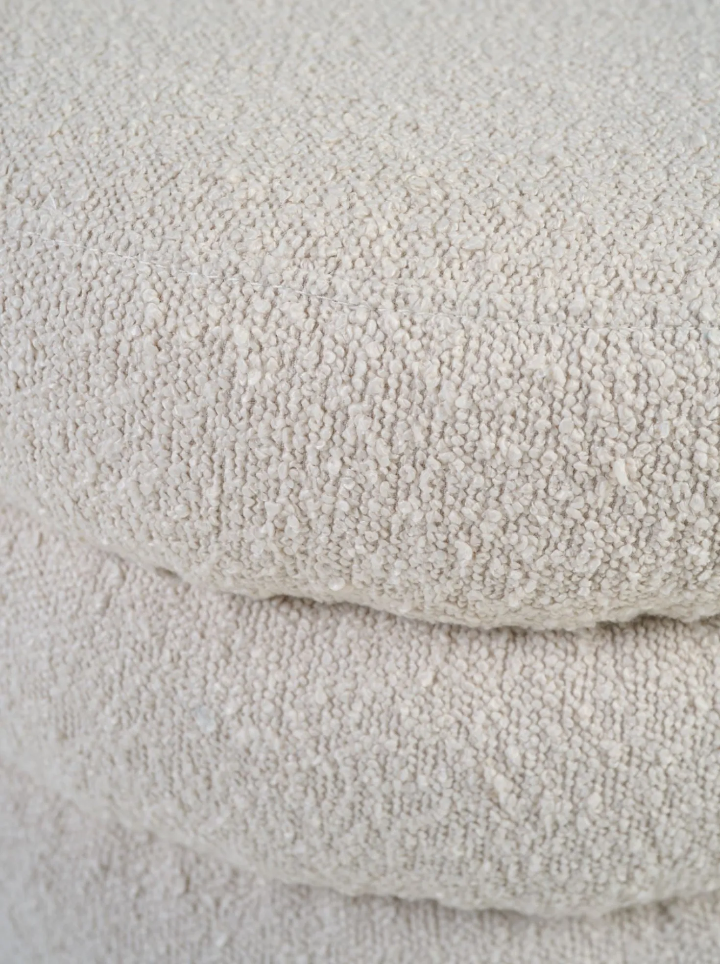 Puff ljusbeige - 50x50x43 cm