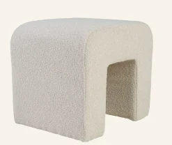 Puff ljusbeige - 40x50x43 cm