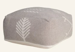 Puff mörk sand - 25x50x50 cm