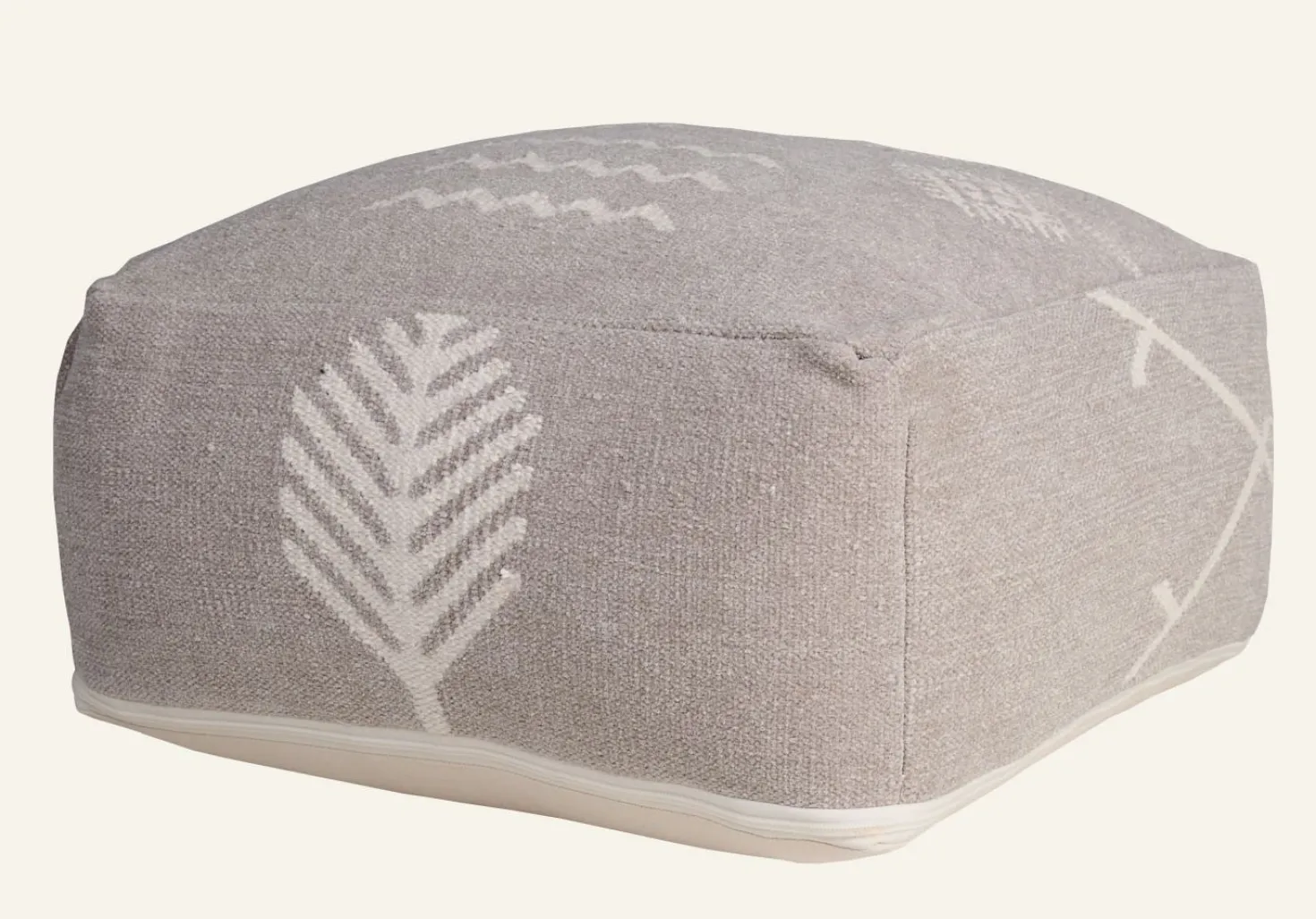 Puff mörk sand - 25x50x50 cm
