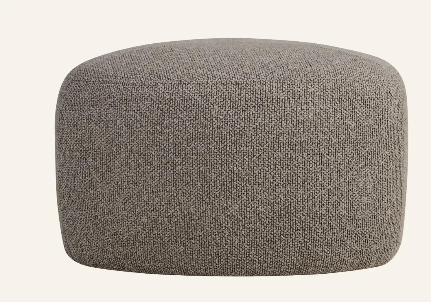 Puff multi/brun - 65x65x38 cm