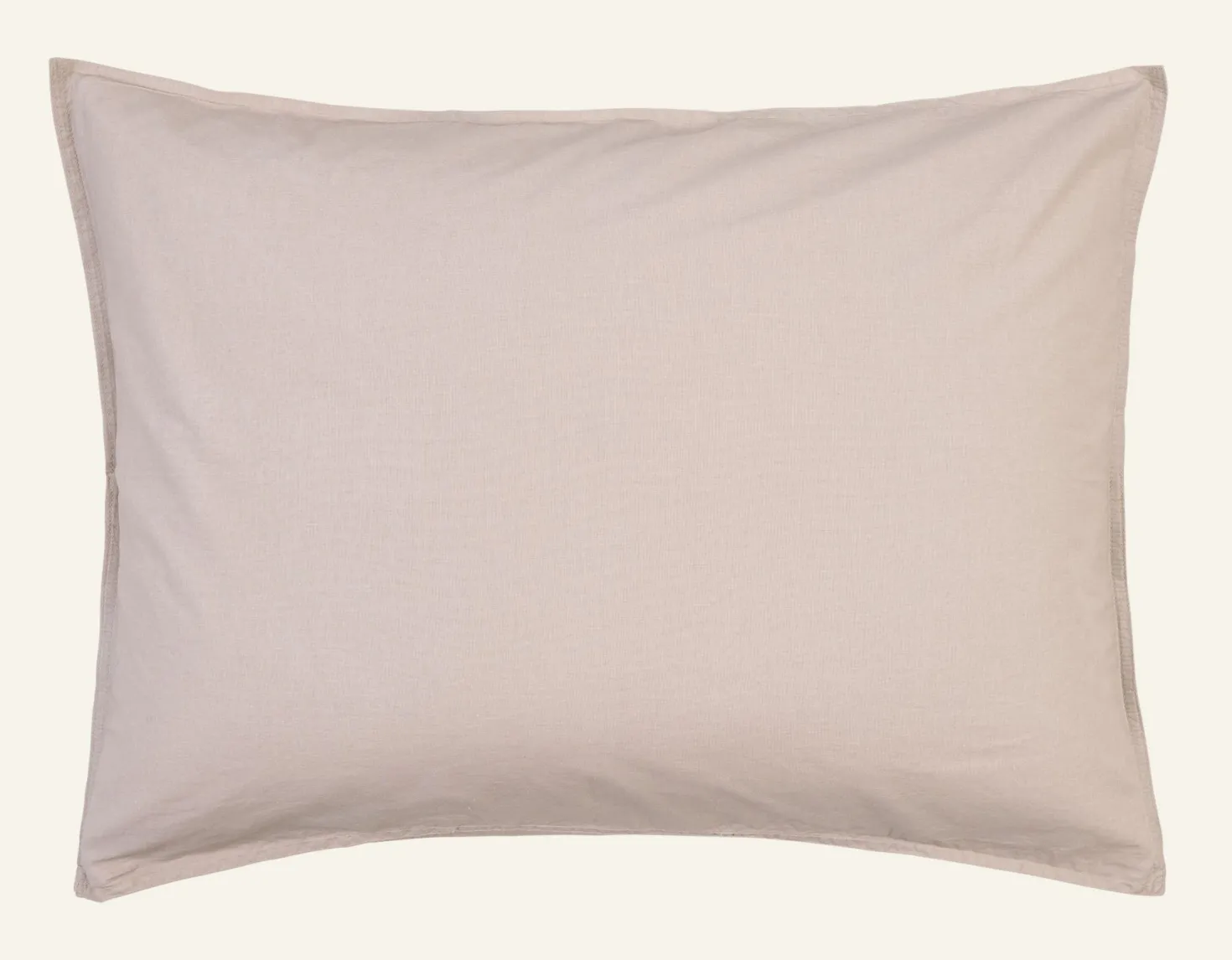 Örngott i bomull beige - 50x60 cm