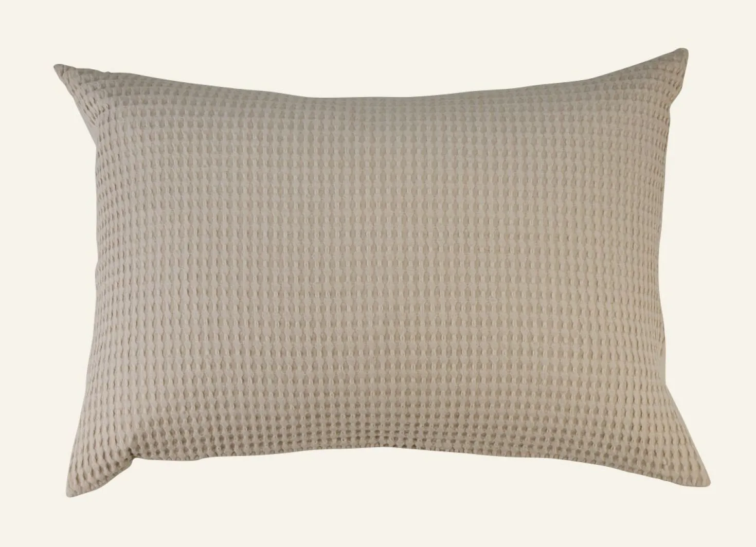 Örngott i bomull beige - 50x90 cm