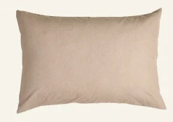 Örngott i garnfärgad flanell sand - 50x60 cm