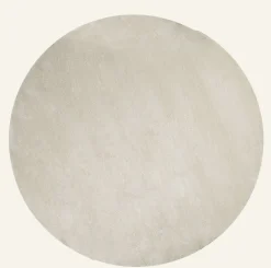 Rund matta ljusbeige - ø200 cm