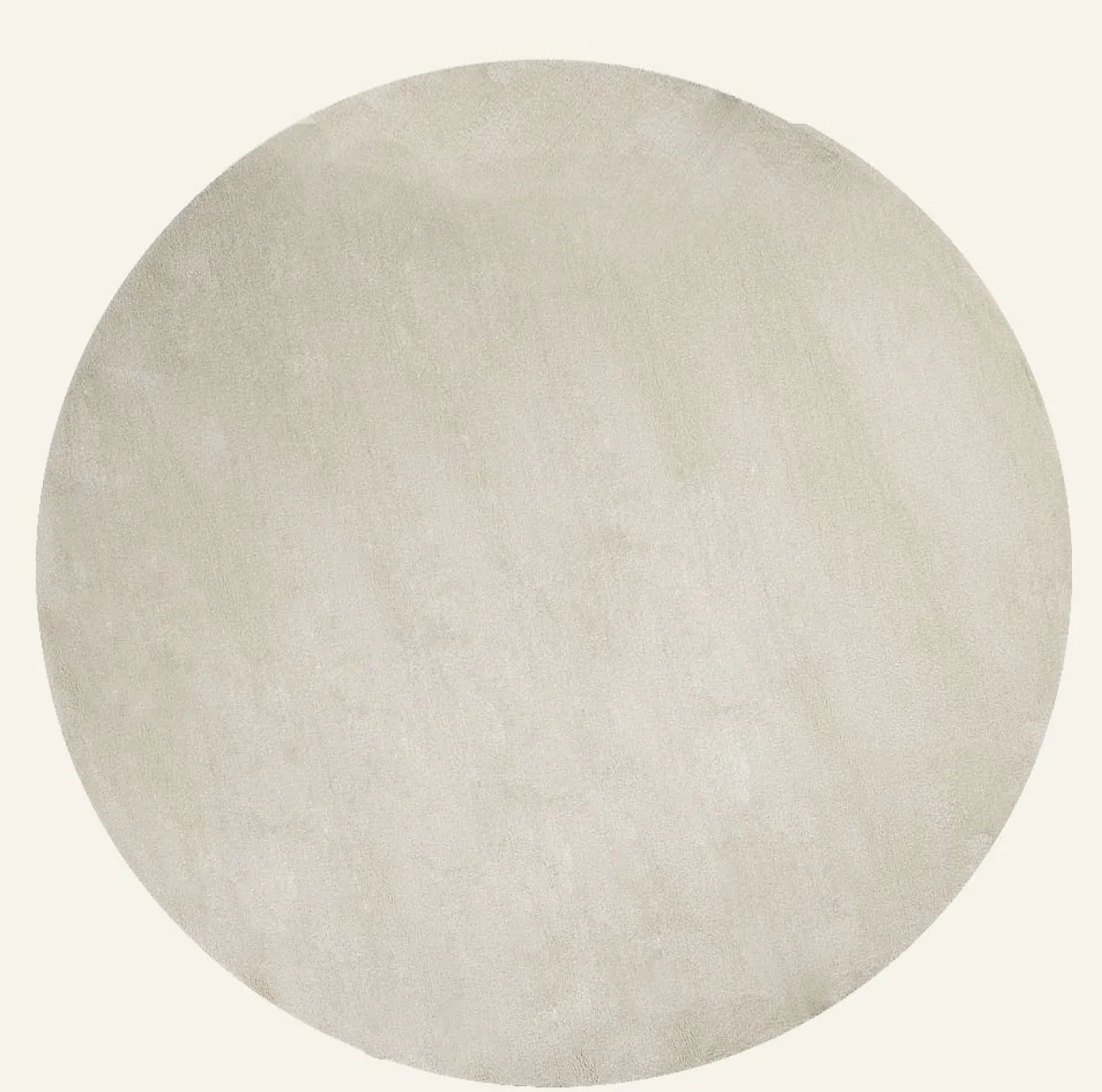 Rund matta ljusbeige - ø200 cm