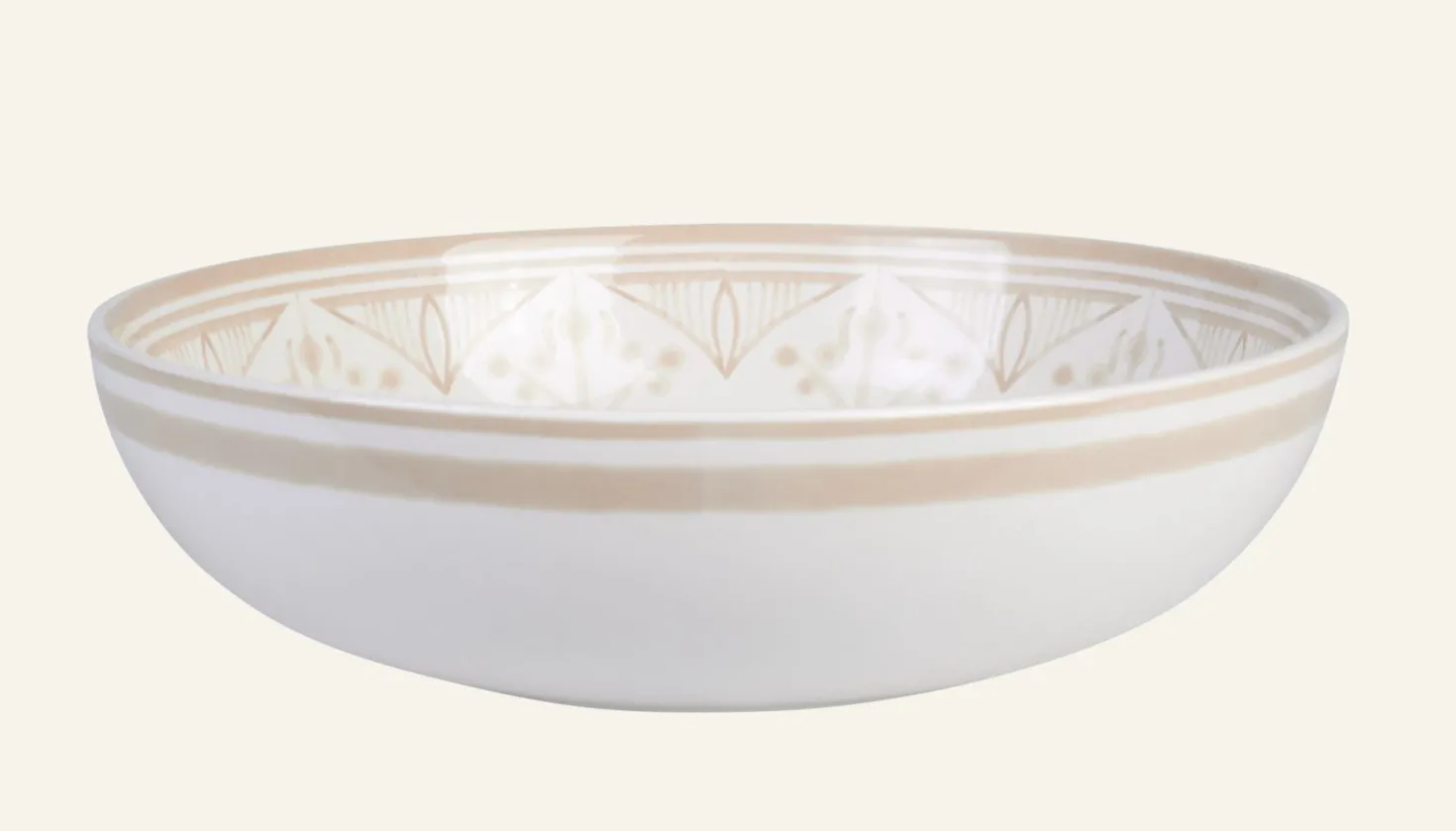 Salladsskål beige - ø29 cm