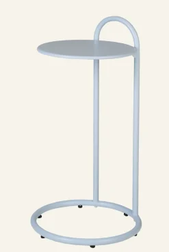 Sidobord gråblå - 72,5 cm ø35,8