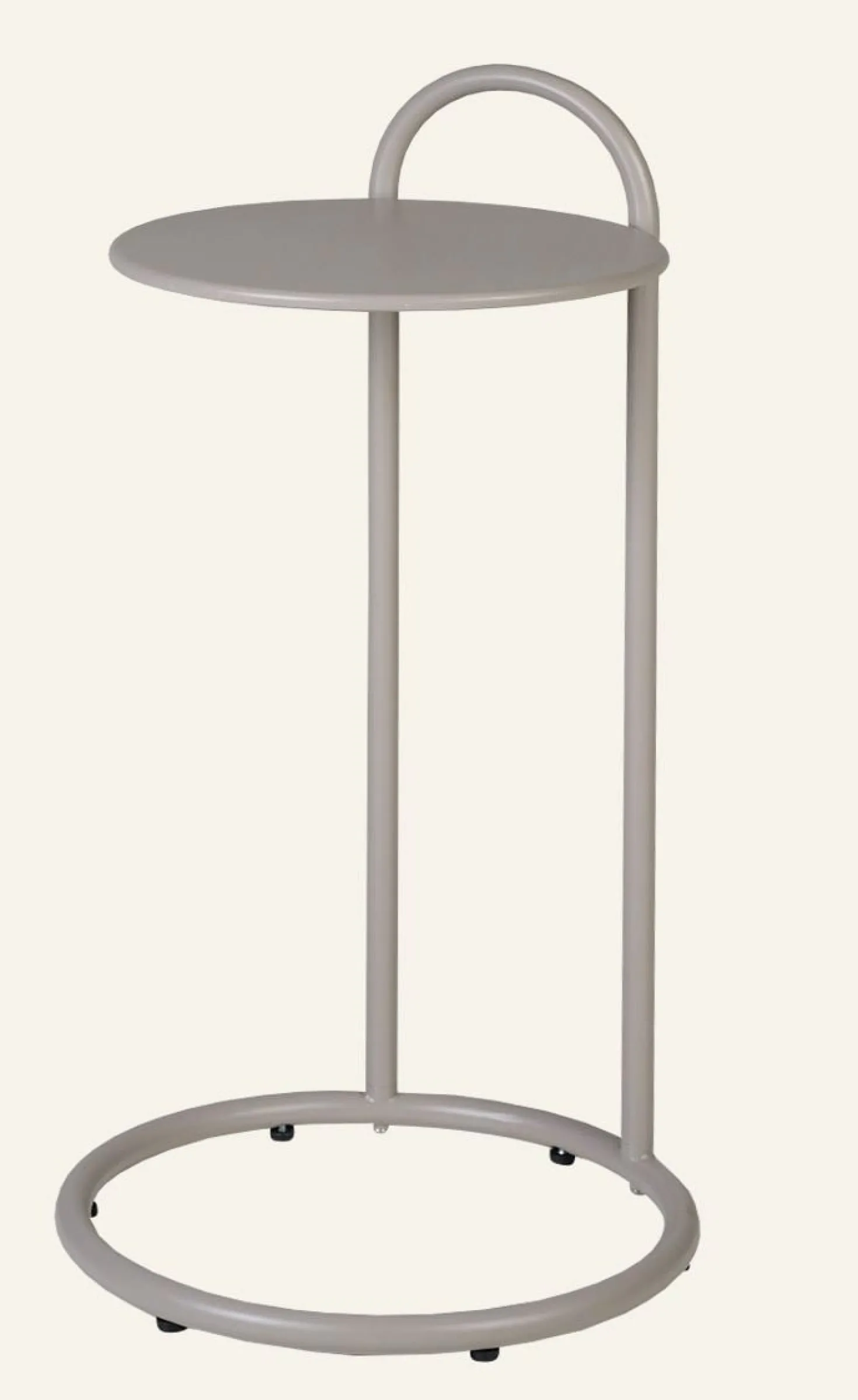 Sidobord taupe - 72,5 cm ø35,8