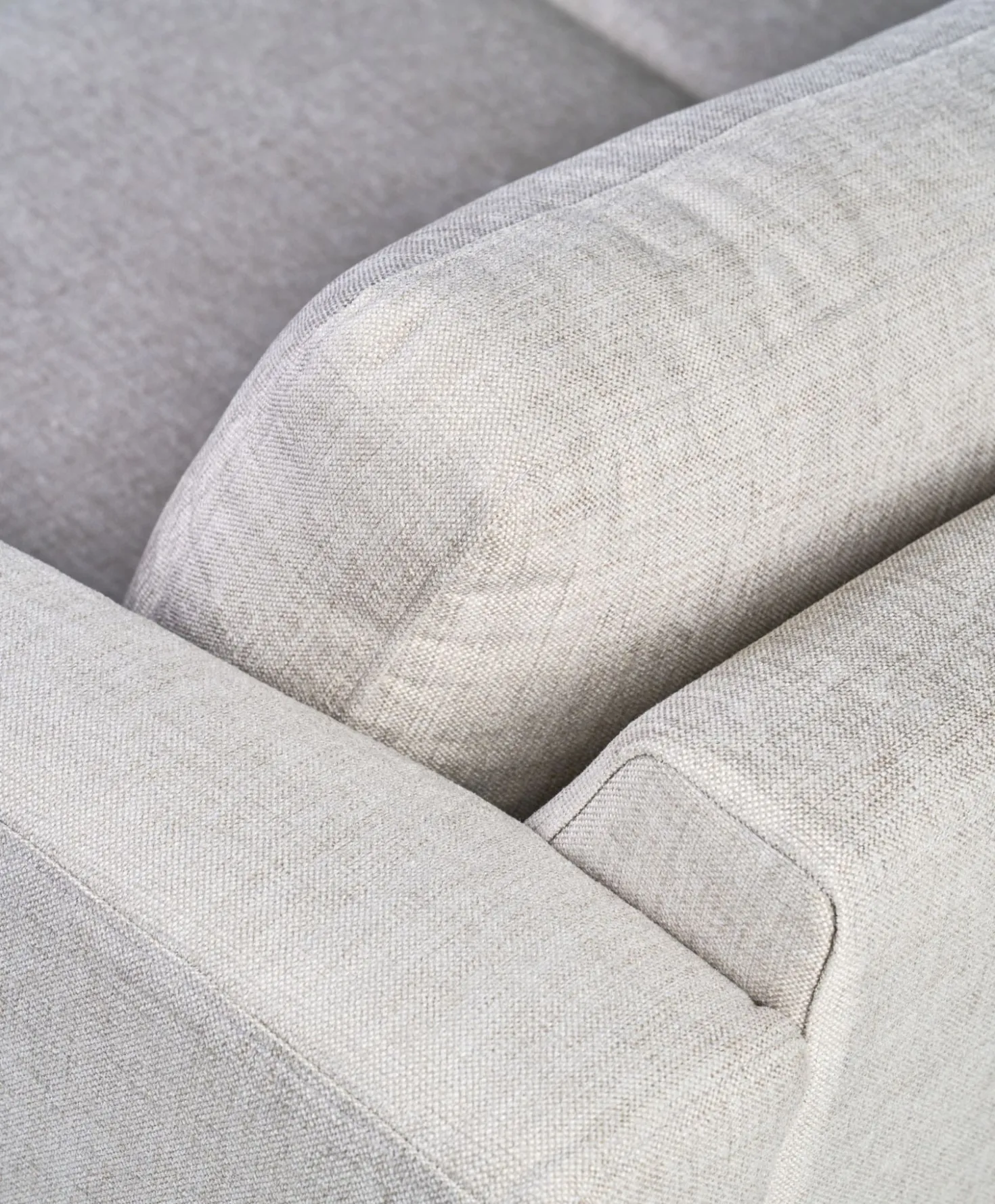 3-sits soffa beige - 189x94x80 cm
