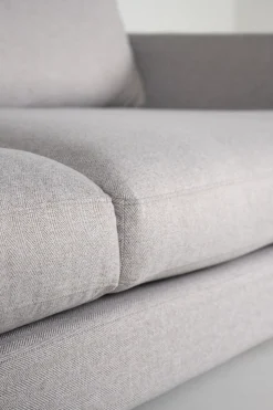 3-sits soffa ljusgrå - 227x100x83 cm