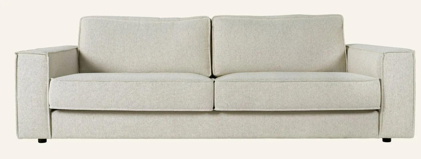 3-sits soffa natur - 222x95x79 cm