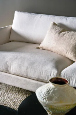 3-sits soffa vit - 227x100x83 cm