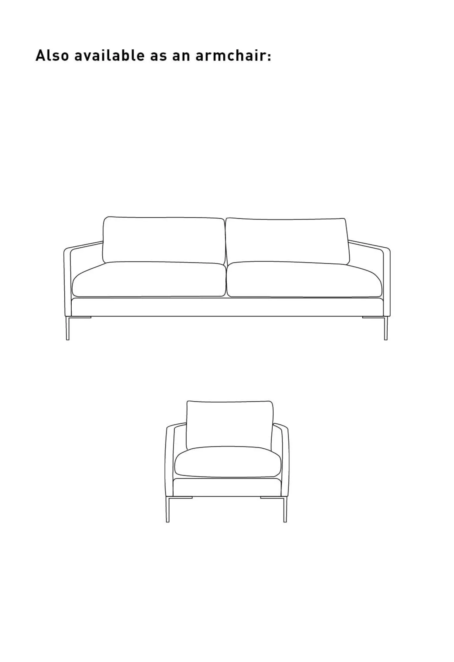 3-sits soffa vit - 227x100x83 cm