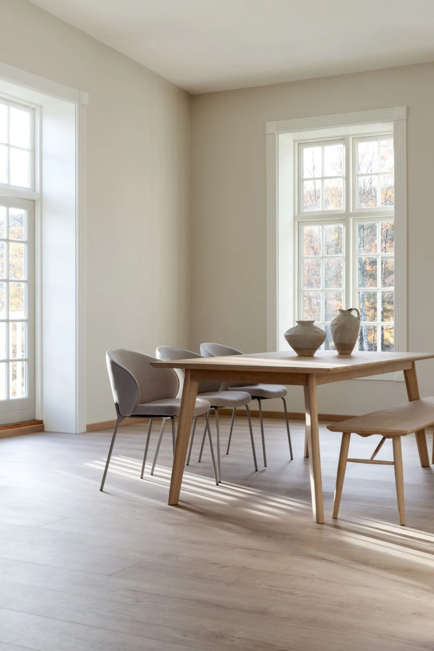 Sittbänk natur - 40x190x45 cm
