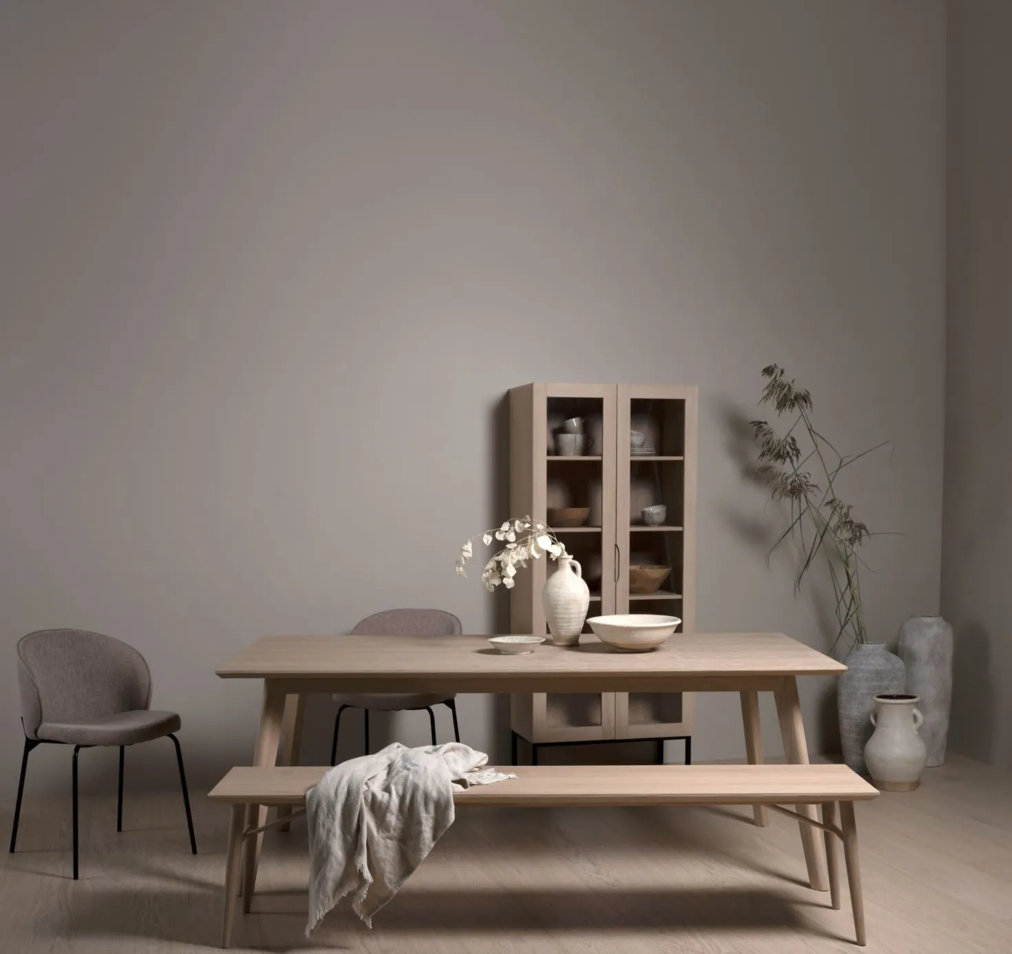 Sittbänk natur - 40x190x45 cm