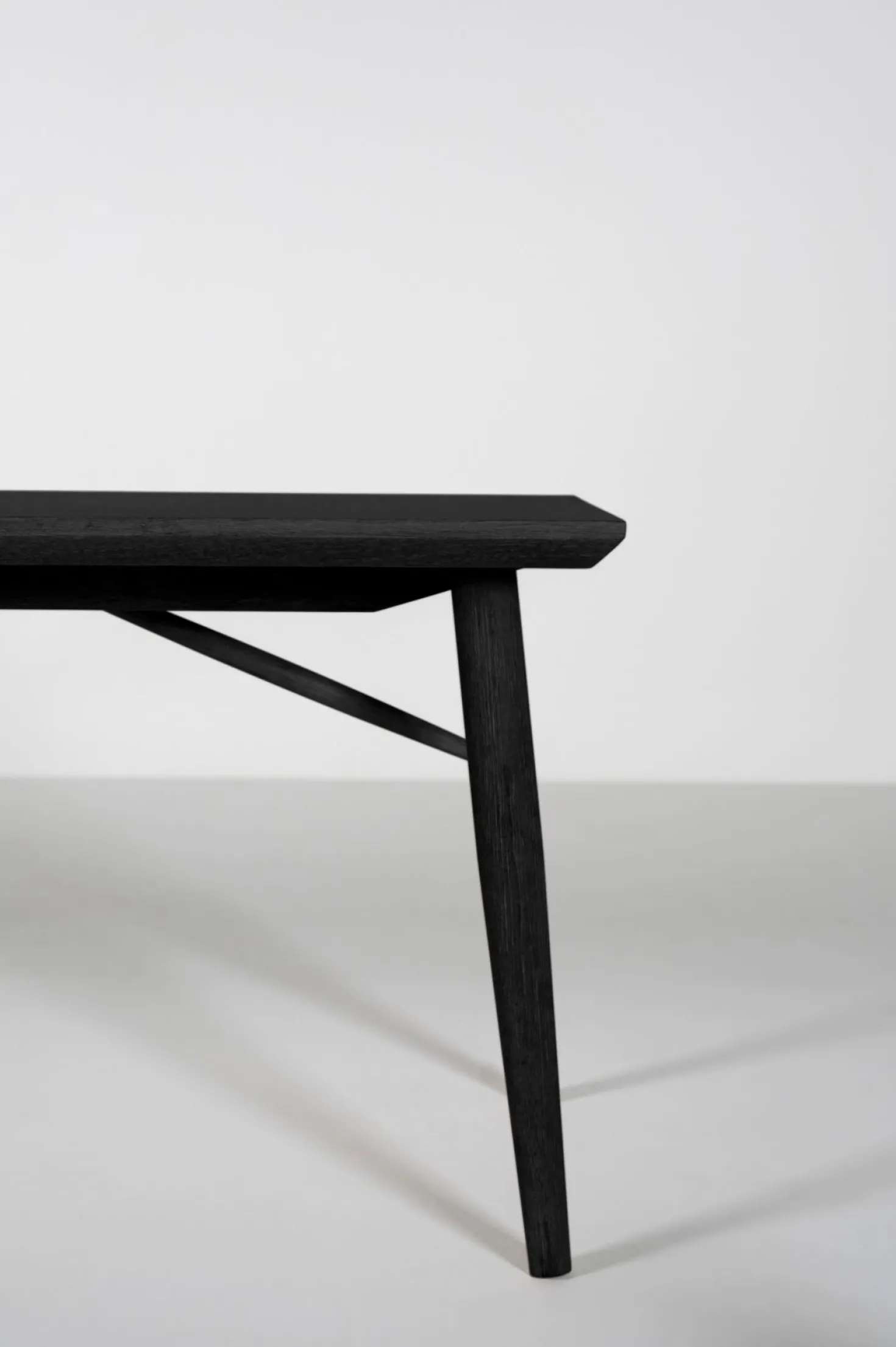 Sittbänk svart - 40x190x45 cm