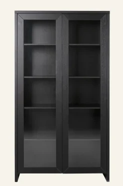 Skåp svart - 100x40x183 cm