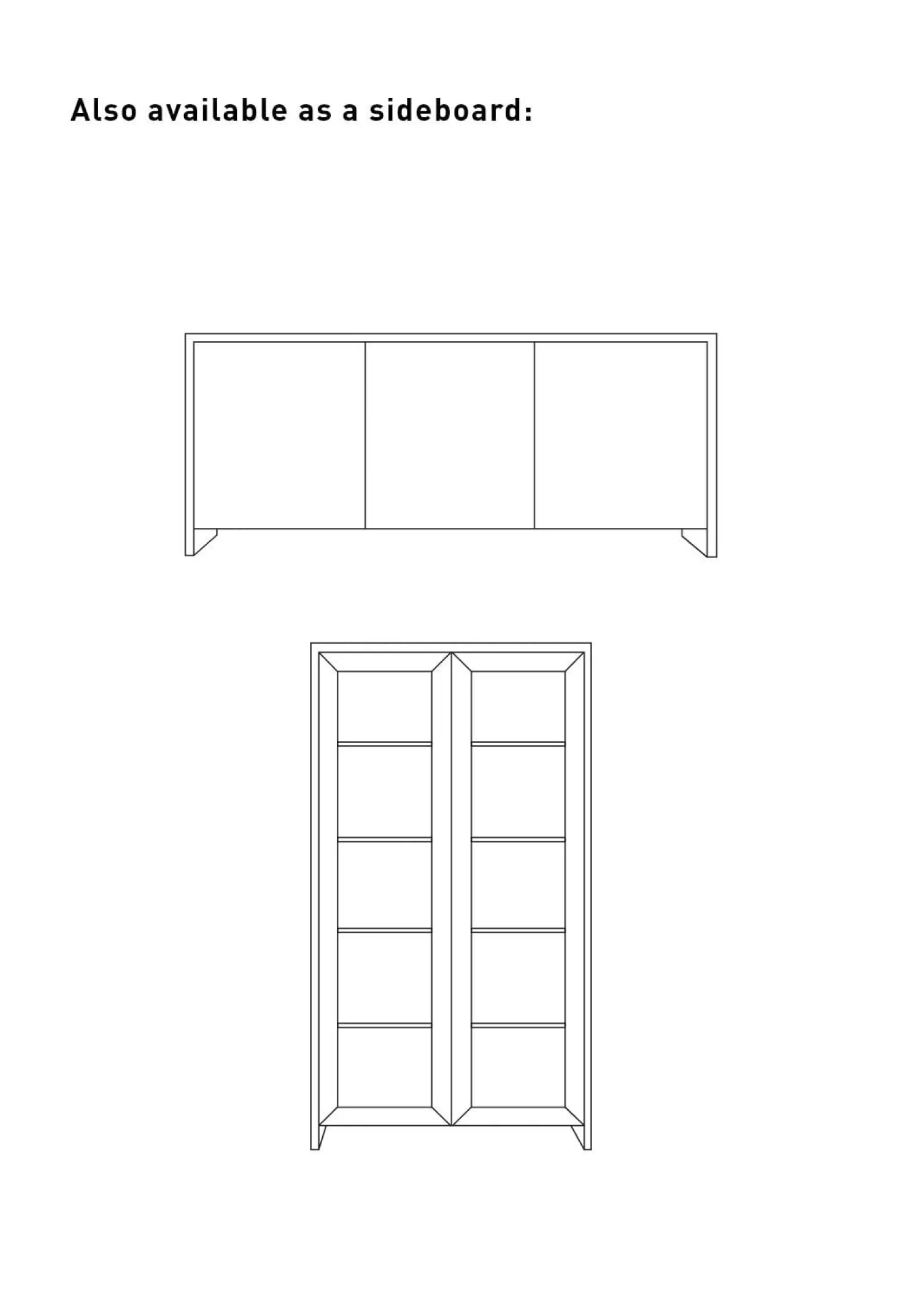 Skåp svart - 100x40x183 cm